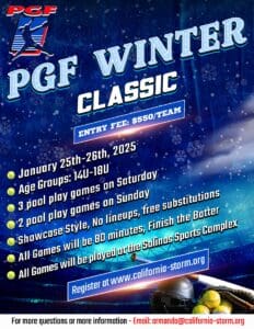 2025 PGF Winter Classic Flyer