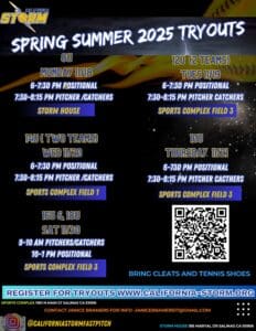 2025 SPRING SUMMER TRYOUTS